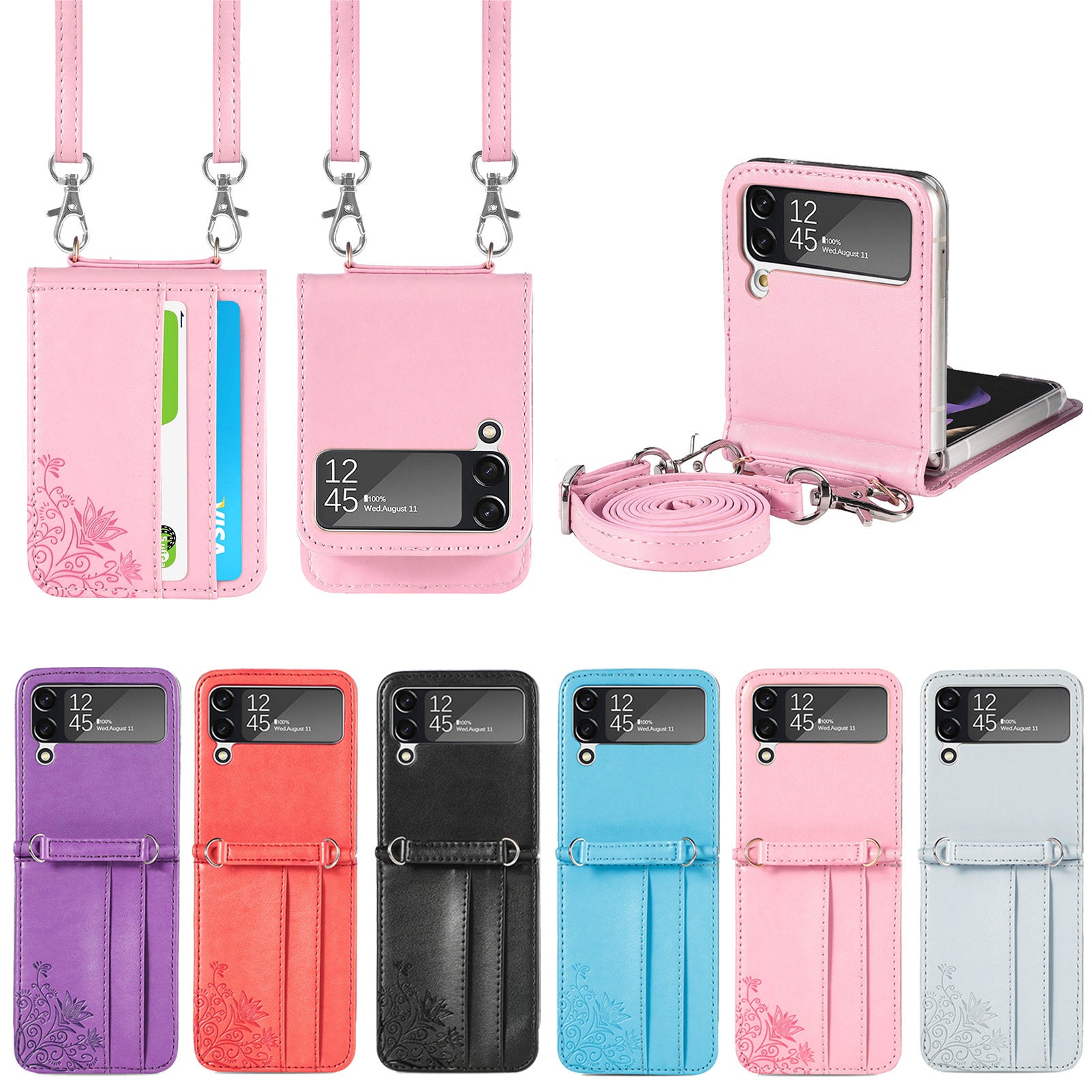 Samsung Galaxy Z Flip 3 protective leather case