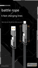 Four-in-one Fast Charge Data Cable For Samsung iPhone Google - Mobile Gadget HQ