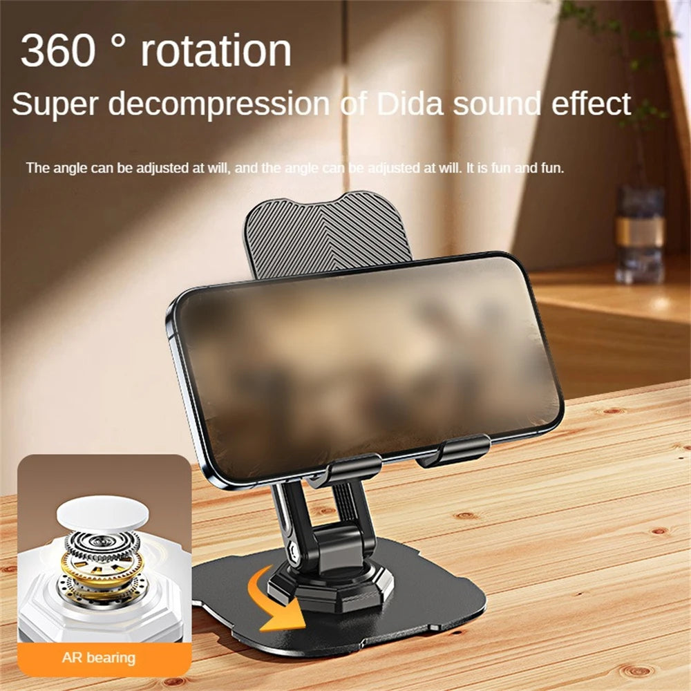 Foldable desktop phone stand