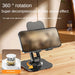 Foldable desktop phone stand