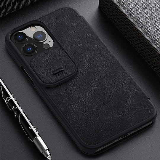 Fashionable Phone Flip Leather Case For iPhone 13 Protector Cover - Mobile Gadget HQ