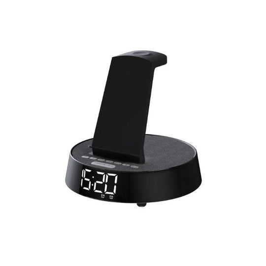 Wireless Charger Bluetooth Speaker Clock Alarm For Phone Headset Watch - Mobile Gadget HQ