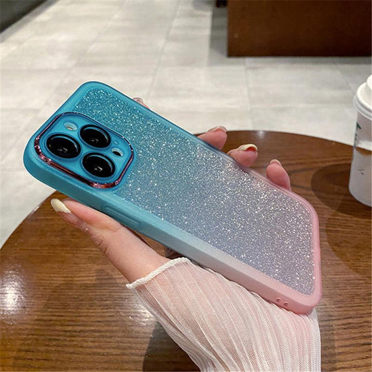Luxury Silicone Phone Case Gradient Color Phone Case For iPhone - Mobile Gadget HQ