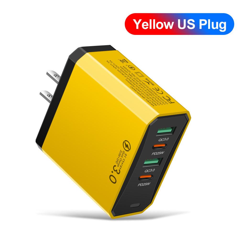 Four Port Mobile Phone Charger Fast Charging - Mobile Gadget HQ