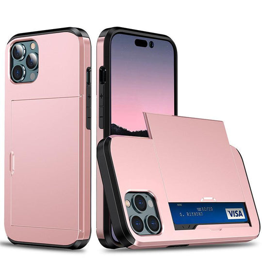 iPhone Case Wallet with Credit Card Slot Holder For iPhone 12 13 14 - Mobile Gadget HQ