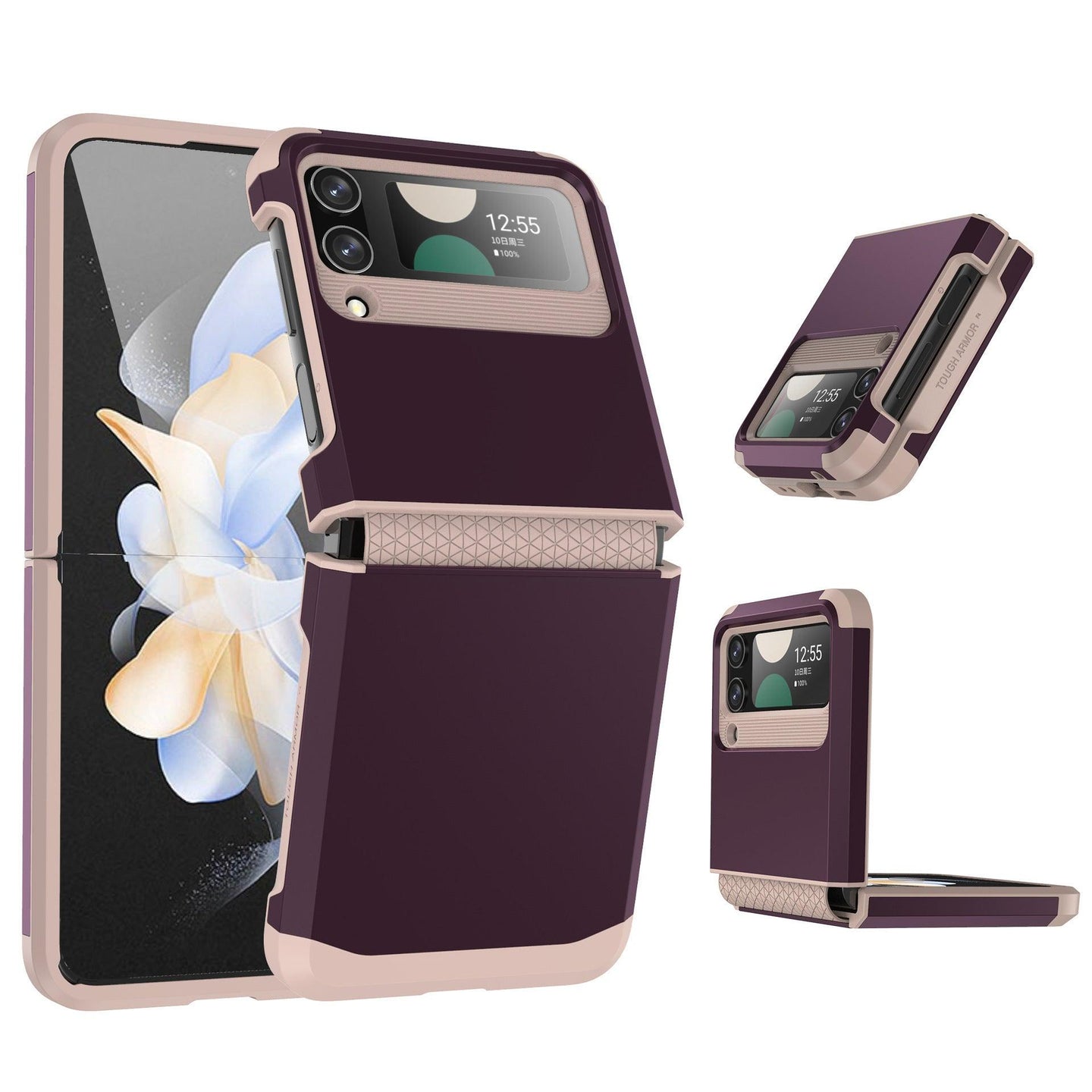Z flip 5 case With Hinge Protection For Samsung Z Flip Phone Case - Mobile Gadget HQ
