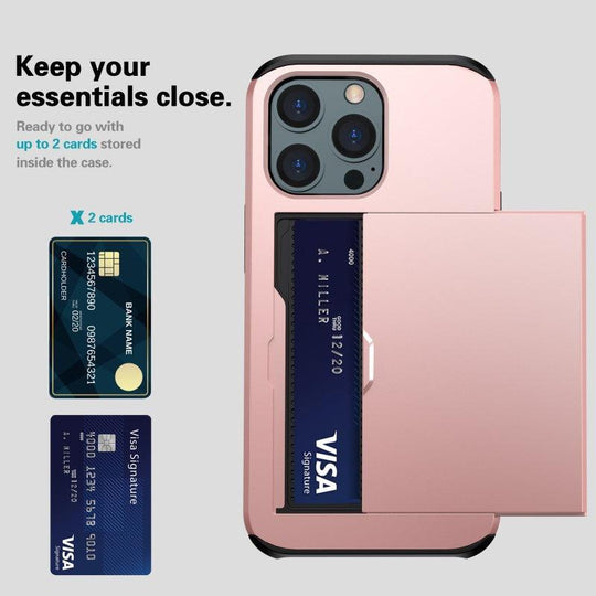 iPhone Case Wallet with Credit Card Slot Holder For iPhone 12 13 14 - Mobile Gadget HQ