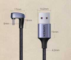 USB Type-C Elbow U-shaped Charging Cable
