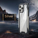 iPhone 15 Armor Case Transparent Metal Case - Mobile Gadget HQ