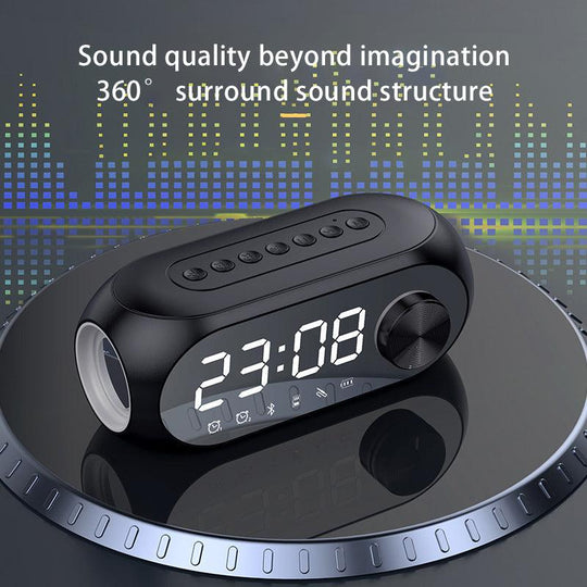 Wireless Bluetooth Speaker With Clock Alarm RGB Lights - Mobile Gadget HQ