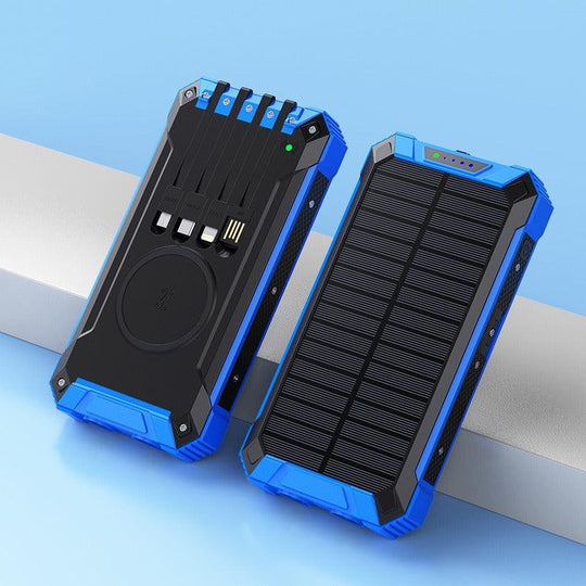 Wireless Charging Solar Power Mobile Phone Power Bank - Mobile Gadget HQ