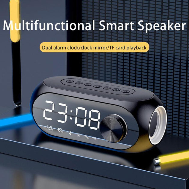 Wireless Bluetooth Speaker With Clock Alarm RGB Lights - Mobile Gadget HQ