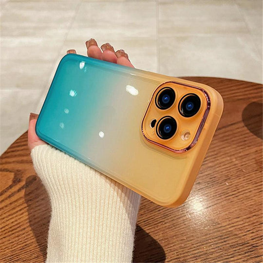 Luxury Silicone Phone Case Gradient Color Phone Case For iPhone - Mobile Gadget HQ