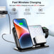 LED Digital Clock with Wireless Charger