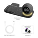 Wireless Charging Mobile Phone Charging Stand For Watch Headphones With Alarm Clock Bluetooth Speaker Night Light - Mobile Gadget HQ