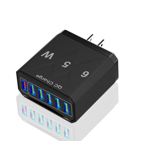 65W Fast Charging Mobile Phone Charger 6USB Multi Port Travel Charger - Mobile Gadget HQ