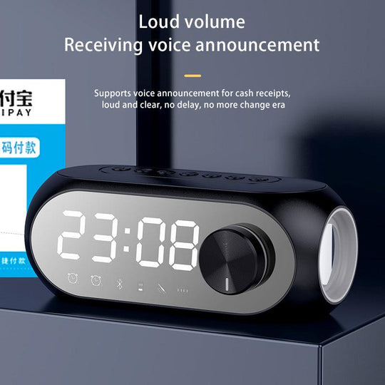 Wireless Bluetooth Speaker With Clock Alarm RGB Lights - Mobile Gadget HQ