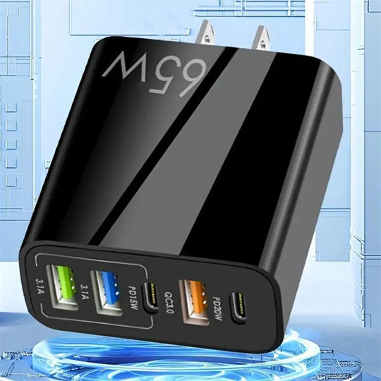 65W Mobile Phone Charger Multi Ports Fast Charging - Mobile Gadget HQ