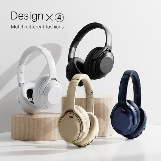 Wireless ANC Noise Canceling Headset Over Ear Bluetooth Headphone(Black) - Mobile Gadget HQ