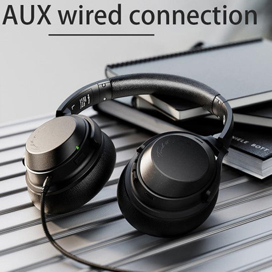Wireless ANC Noise Canceling Headset Over Ear Bluetooth Headphone(Black) - Mobile Gadget HQ