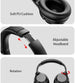 Wireless ANC Noise Canceling Headset Over Ear Bluetooth Headphone(White) - Mobile Gadget HQ