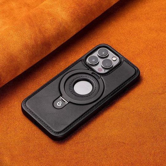 Leather Magnetic Bracket Case For iPhone Phone Protective Case - Mobile Gadget HQ
