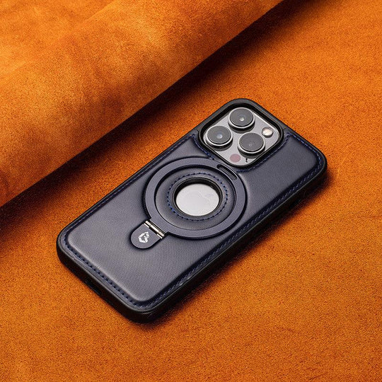 Leather Magnetic Bracket Case For iPhone Phone Protective Case - Mobile Gadget HQ