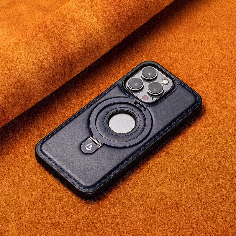 Leather Magnetic Bracket Case For iPhone Phone Protective Case - Mobile Gadget HQ