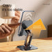 Foldable desktop phone stand