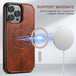 Magnetic Wireless Charger Protective Leather iPhone Case - Mobile Gadget HQ