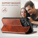 Magnetic Wireless Charger Protective Leather iPhone Case - Mobile Gadget HQ