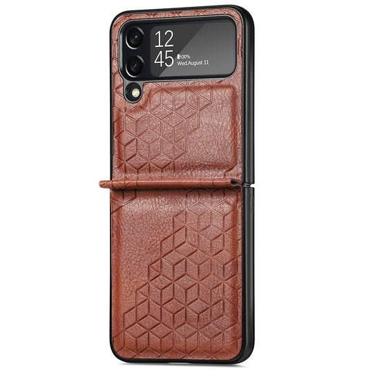 galaxy z flip 4 leather case