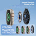 Smartwatch with charging module and magnetic attachment