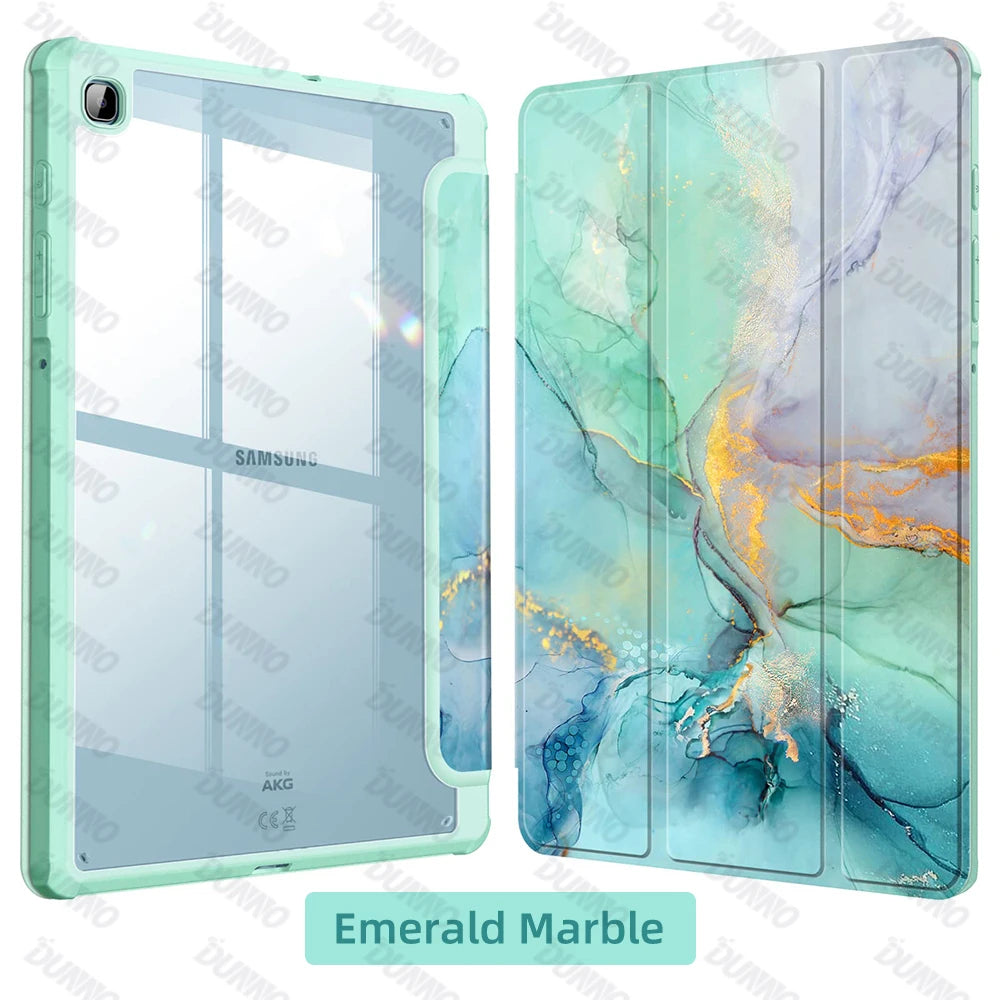 Samsung Galaxy Tab Smart Case emerald marble case