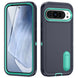 Phone case with green accents on a white background