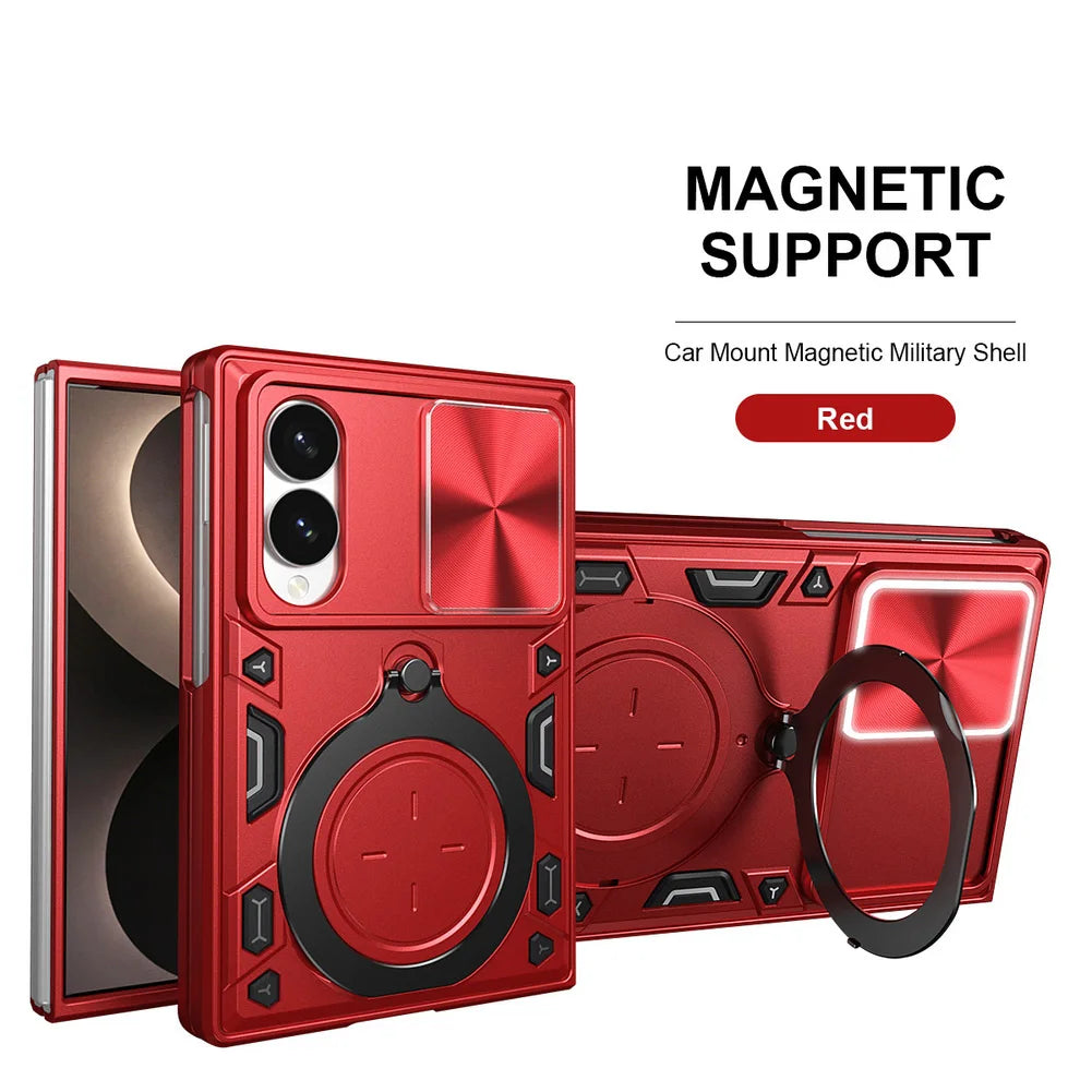 Metal Ring Samsung Z Fold 8 smartphone cases. 