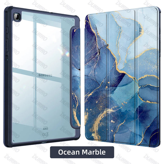 Blue marble-patterned tablet Samsung Galaxy Tab Smart Case