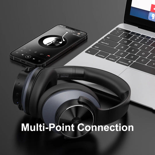 Bluetooth Headphones Active Noise Cancelling With Mic - Mobile Gadget HQ