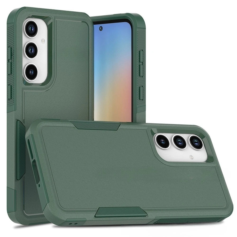 Green Dual Layer Armor Case for Samsung Galaxy