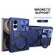 Blue Metal Ring Samsung Z Fold smartphone cases. 