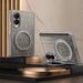 Precision-fit hinge protection on luxury magnetic leather case for Galaxy Z Fold 8