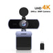 UHD 4K webcam with 2mics and 8MP camera on a white background
