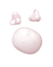 Pink wireless earbuds with charging case