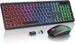 Gaming keyboard and mouse set with RGB lighting 