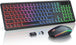 Gaming keyboard and mouse set with RGB lighting 