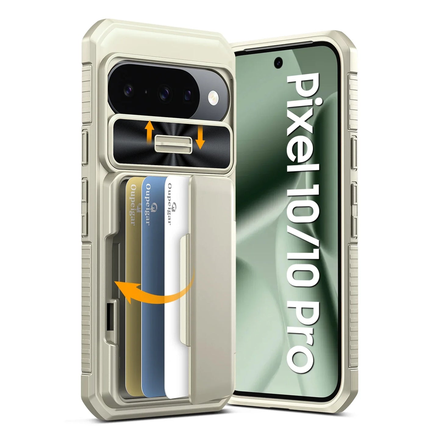 Phone case with card holder for Google Pixel 10/10 Pro on a white background