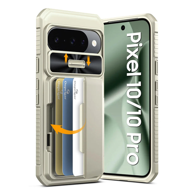 Phone case with card holder for Google Pixel 10/10 Pro on a white background