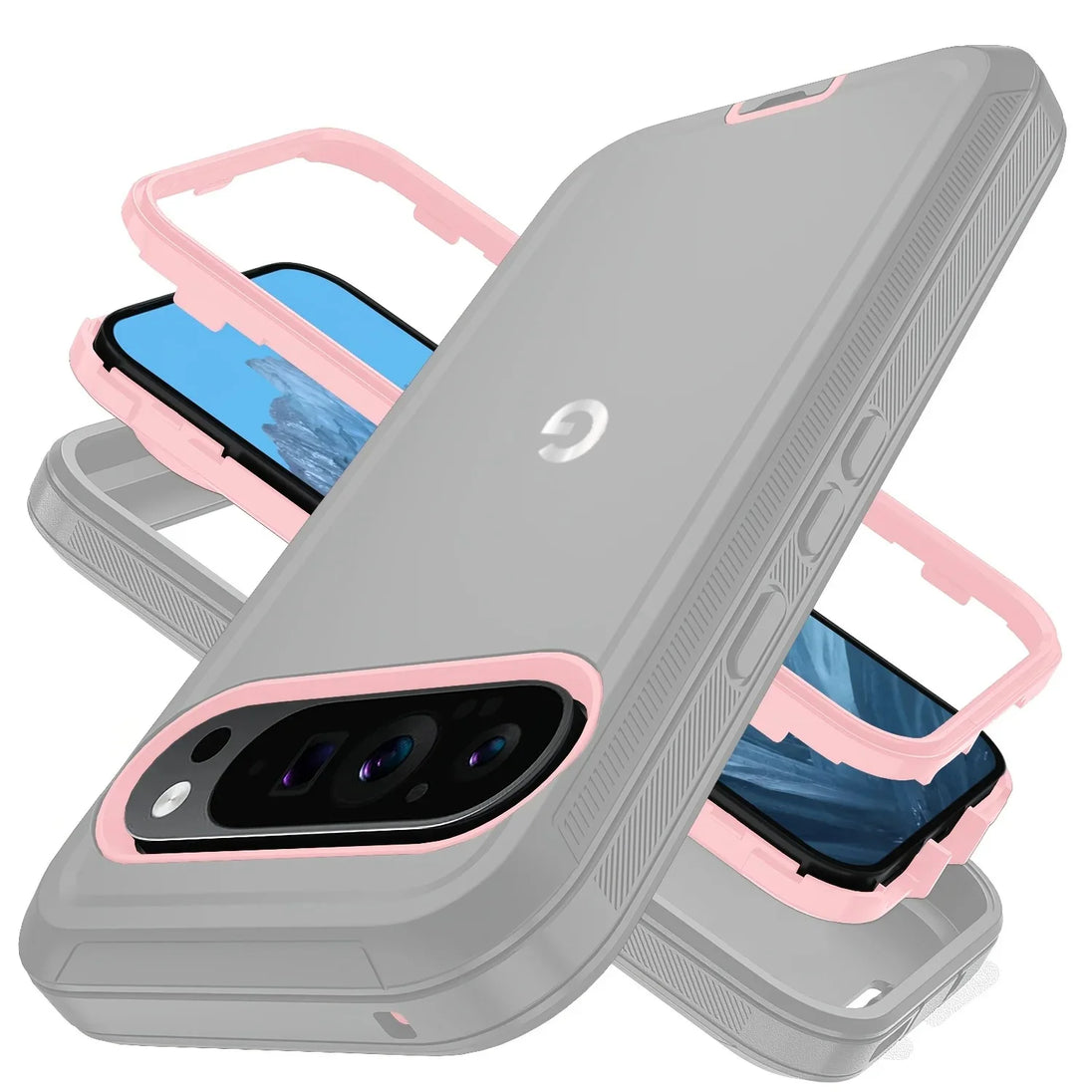 gray rugged protective phone case for Google Pixel 10