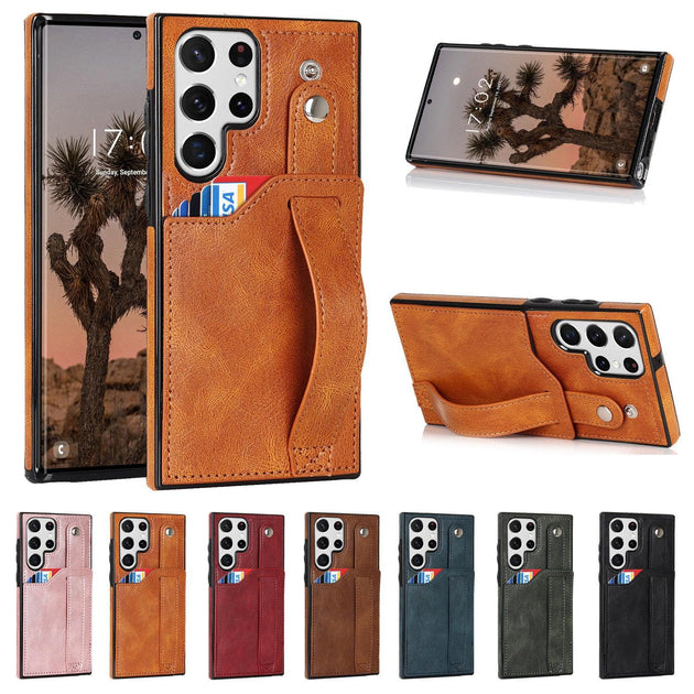 Luxury Mobile Phone Skin Protective Leather Case For Samsung - Mobile Gadget HQ