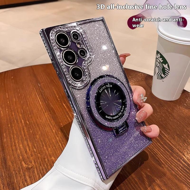 Fashion Glitter Magnetic Bracket Phone Case For Samsung Galaxy - Mobile Gadget HQ